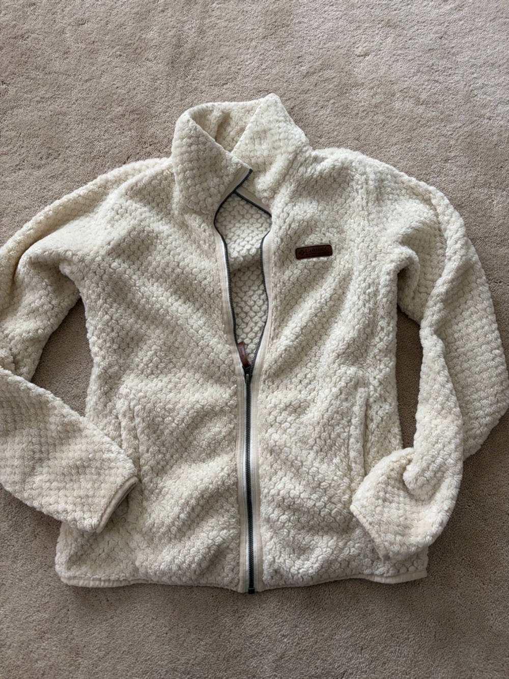 Columbia Cream Sherpa Full-Zip Women's Jacket